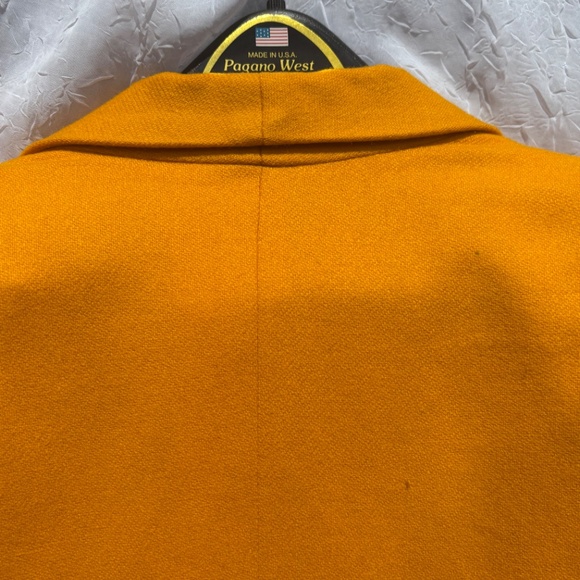 NWOT 80s Vintage Yellow Wool Studio Michelle Stuart Blazer Small Oversized - Picture 12 of 13